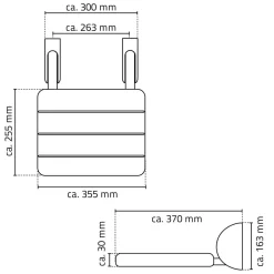 Ridder Duschklappsitz Max weiß