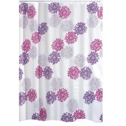 Duschvorhang Textil Sandra ca 180 x 200 cm lila*Ridder Hot