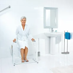 Mobile WC-Aufstehhilfe inkl Ablagekorb weiß^Ridder