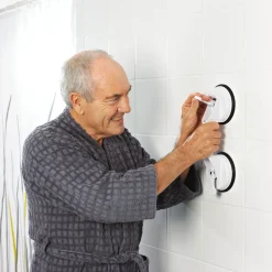 Ridder Reisesauggriff mit 2 Saugern 32 cm weiß