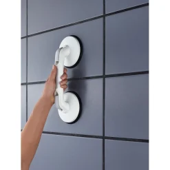 Ridder Reisesauggriff mit 2 Saugern Premium 33 cm weiß