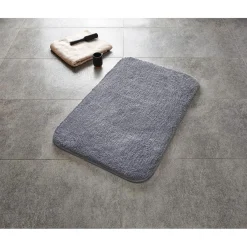 Ridder Teppich Chic 55 x 50 cm grau Polyester-Microfaser