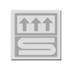 Teppich Marmor 55 x 50 cm grau-weiß Polyester-Microfaser*Ridder New