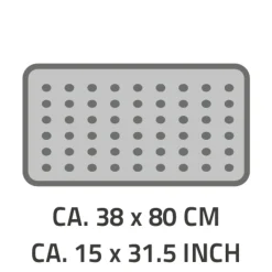 Wanneneinlage Lido 38 x 80 cm schwarz^Ridder Clearance