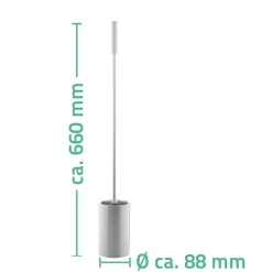 WC-Bürste mit langem Stiel Edelstahl^Ridder Best