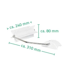 WC-Papierhalter für WC-Aufstehbügel klappbar*Ridder Clearance