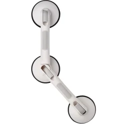 Ridder Winkel-Sauggriff mit 3 Saugern Premium 60 cm weiß