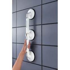 Ridder Winkel-Sauggriff mit 3 Saugern Premium 60 cm weiß