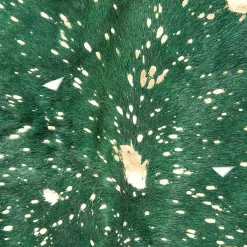 Rindlederteppich „Fly 110“ Flaschengrün/gold^ New