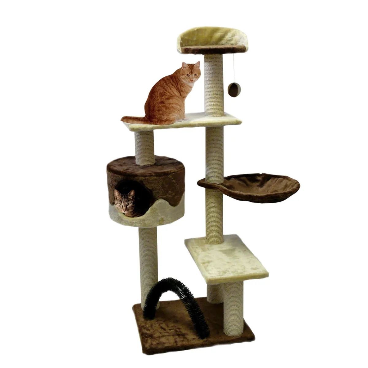 Rohrschneider Etagenboy beige-braun, 50x138x60 cm