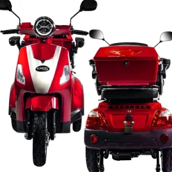 E-Dreiradroller „25 V.3“ 1000 W, rot*Rolektro Hot