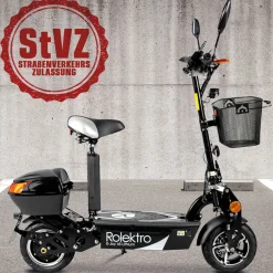 E-Scooter „E-Joy 45“ Schwarz, 48 V-20 AH Akku, 1000 W^Rolektro Sale