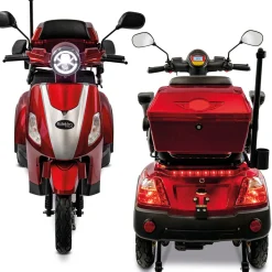 E-Trike 15 V.3 Lithium Rot 60-30AH Akku 1000 Watt*Rolektro Clearance