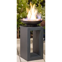 Rothmann Feuerschale Breda auf Podest 40 x 69 cm