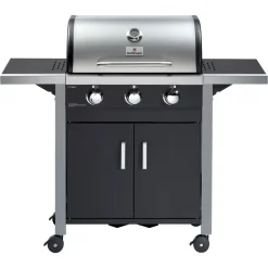 Gasgrillwagen Ottawa 3 Brenner je 3,2 kW gusseisernes Grillrost*Rothmann Best
