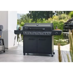 Gasgrillwagen Vulcano 6 Turbo Plus Black Edition^Rothmann Clearance