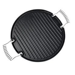 Rothmann Grillrost-Einsatz Grillplatte Gusseisen Durchmesser 30 cm