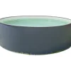 Rundbecken-Set Anthrazit 350 x 90 cm Innenauskleidung sand