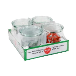 Rundrand-Glas 0,5 L 4 Stück^Weck Outlet