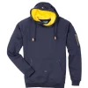 Scheibler Kapuzenpullover Active navy-gelb Größe M