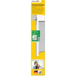 Aufsatzrollladen-selbstbau 80 x 100 cm weiß/grau^Schellenberg