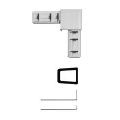 Eckverbinder-Set Plus weiss*Schellenberg Sale