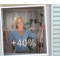 Fliegengitter Fiberglasgewebe Klarsicht 140 x 250 cm anthrazit*Schellenberg Outlet