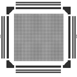 Schellenberg Insektenschutz-Magnetrahmen 100 x 120 cm anthrazit