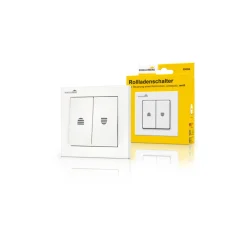 Rolladen-Tastschalter mit Rastfunktion Unterputz weiß*Schellenberg Discount