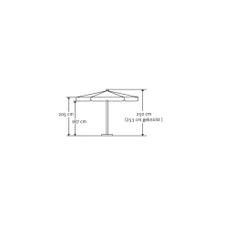 Sonnenschirm Oslo 300 x 200 cm Terrakotta^Schneider Schirme Outlet