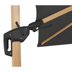 Sonnenschirm Rhodos Twist Woody 300 x 300 cm anthrazit^Schneider Schirme Outlet