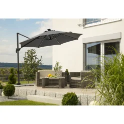 Sonnenschirm Rhodos Blacklight 300 cm anthrazit*Schneider Schirme