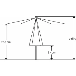 Sonnenschirm Bergamo 300 cm anthrazit*Schneider Schirme Best