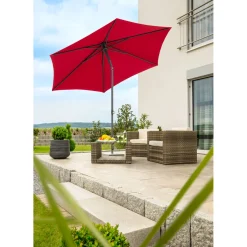 Sonnenschirm Sevilla Durchmesser 270 cm rot^Schneider Schirme Hot