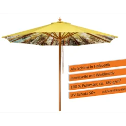 Schneider Schirme Sonnenschirm Malaga Durchmesser 300 cm Forest