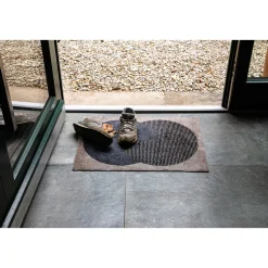 Schöner Wohnen Schmutzfangmatte Manhattan 67x100 cm Semi-Circle beige-anthrazit