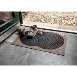 Schöner Wohnen Schmutzfangmatte Manhattan 67x100 cm Semi-Circle beige-anthrazit