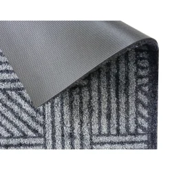 Schöner Wohnen Schmutzfangmatte „Manhattan“, Streifen-Gitter/grau-anthrazit, 67x100 cm*Schöner Wohnen Farbe Best