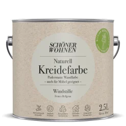 Naturell Kreidefarbe 2,5 L Wildstille*Schöner Wohnen Farbe New