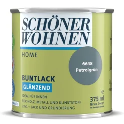 Buntlack Home petrolgrün glänzend 375 ml*Schöner Wohnen Farbe Best