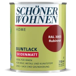 Buntlack Home rubinrot seidenmatt 750 ml^Schöner Wohnen Farbe Sale