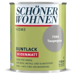 Buntlack Home taupegrau seidenmatt 750 ml^Schöner Wohnen Farbe New