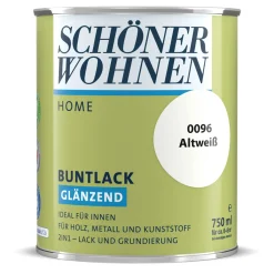 Buntlack Home Altweiß glänzend 750 ml^Schöner Wohnen Farbe Hot
