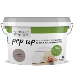 pep up Taupe für Möbel Türen und Küchenfronten 1 L^Schöner Wohnen Farbe Best