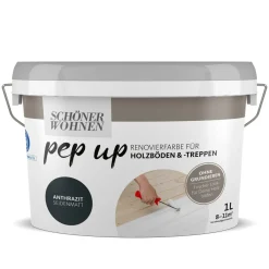 pep up Holzböden und -treppen anthrazit 1 L^Schöner Wohnen Farbe New