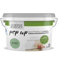 pep up Hellgrün für Möbel Türen und Küchenfronten 1 L*Schöner Wohnen Farbe