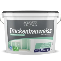 Schöner Wohnen Farbe Trockenbauweiß 10 L
