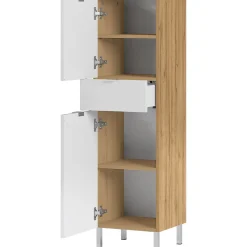 Schrank Maureen 1 Schubkasten 34 x 120 x 34 cm Grandson-Eiche-Nachbildung/weiß