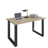 VCM Schreibtisch Lona 80 x 50 cm U-Fußgestell Buche/schwarz