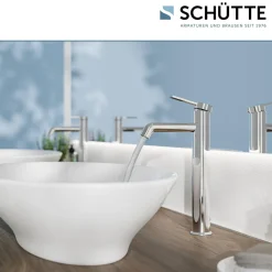 Schütte Aufsatzwaschtischarmatur „Los Angeles“ chrom Eco-Klick-Funktion